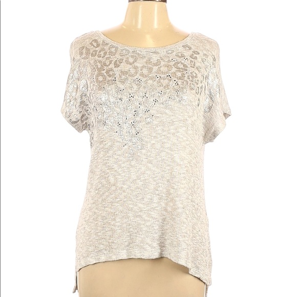 Chico's Tops - Chico’s Open Knit Embellished Top